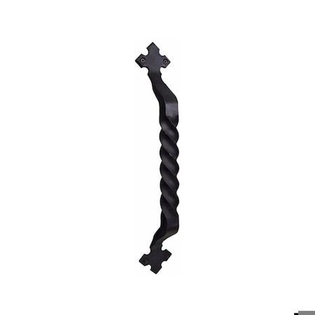 Emtek Emtek 76029FBS 18" Center to Center Wrought Steel San Carlos Pull Flat Black Steel Finish 76029FBS